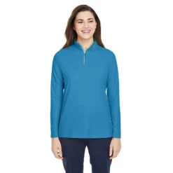 Core 365 Ladies' Fusion ChromaSoft™ Pique Quarter-Zip