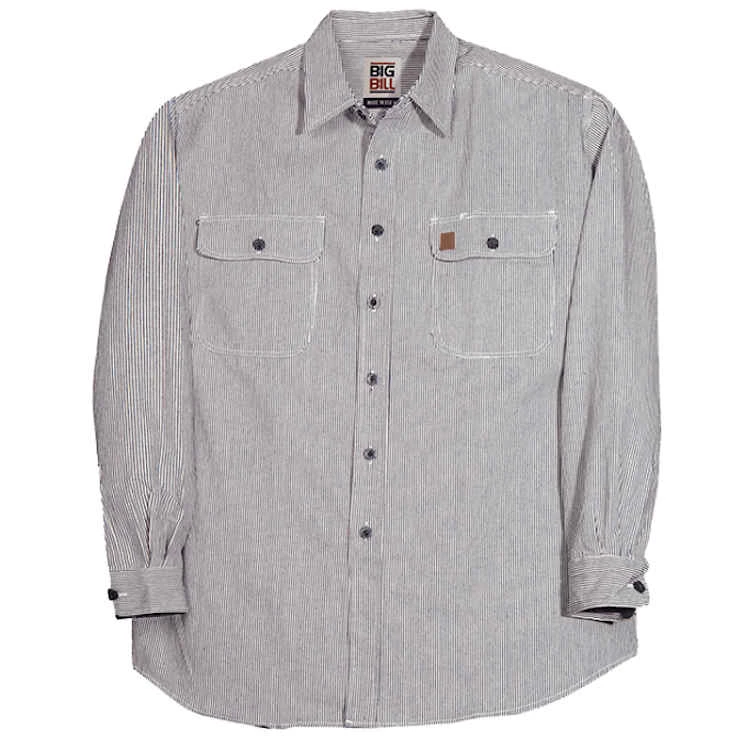 Big Bill Long-Sleeve Hickory Stripe Shirt 1 Big Bill Long-Sleeve Hickory Stripe Shirt