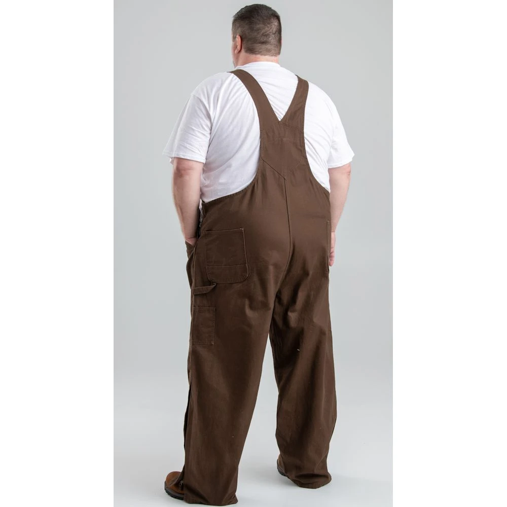 Berne Unlined Washed Zip To Knee Duck Bib Overall 4 Berne Unlined Washed Zip To Knee Duck Bib Overall - Image 4