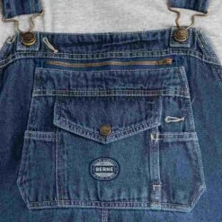 Berne Original Unlined Washed Denim Bib Overall -Portwest Shop BEB910@2