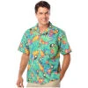 Blue Generation Adult Tucan Print Camp Short Sleeve Shirt