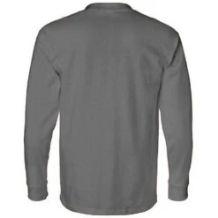 Bayside 6.1 Oz. Long Sleeve T-Shirt With Pocket -Portwest Shop BY8100@2