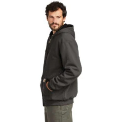 CLEARANCE Carhartt Rain Defender Rutland Thermal Lined Hooded Sweatshirt -Portwest Shop CA100632@3