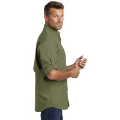 CLEARANCE Carhartt Ridgefield Solid Long Sleeve Shirt -Portwest Shop CA102418@3