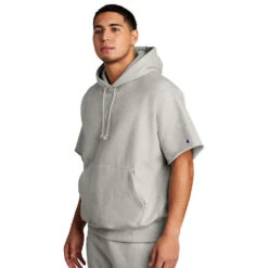 Champion® Reverse Weave® Short Sleeve Hoodie -Portwest Shop CHS101SS@3