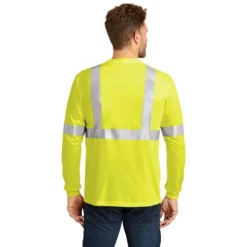 CornerStone® ANSI 107 Class 2 Long Sleeve Safety T-Shirt -Portwest Shop CSCS401LS@2