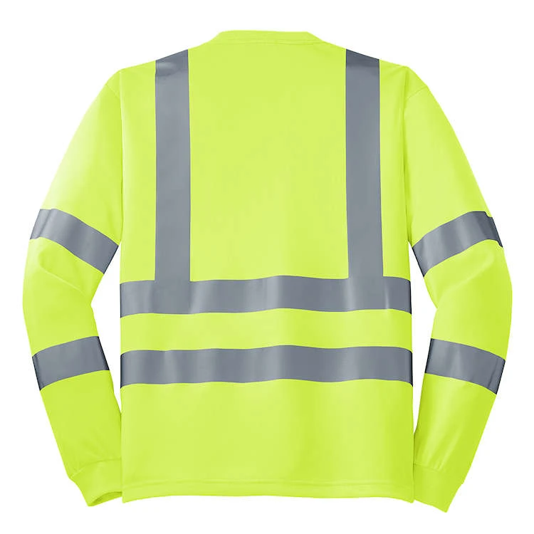 CornerStone® ANSI 107 Class 3 Long Sleeve Snag-Resistant Reflective T-Shirt 2 CornerStone® ANSI 107 Class 3 Long Sleeve Snag-Resistant Reflective T-Shirt - Image 2