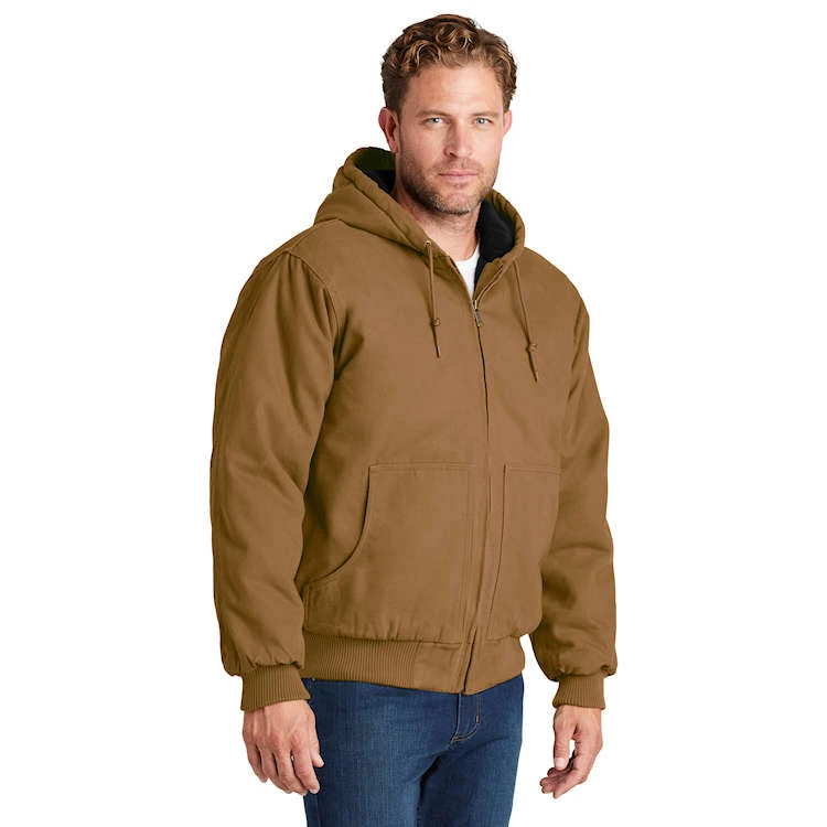 CornerStone® Washed Duck Cloth Insulated Hooded Work Jacket 4 CornerStone® Washed Duck Cloth Insulated Hooded Work Jacket - Image 4