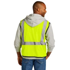 CornerStone® ANSI 107 Class 2 Economy Mesh One-Pocket Vest -Portwest Shop CSCSV100@2