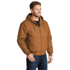 CornerStone® Duck Cloth Hooded Work Jacket -Portwest Shop CSJ763H@6