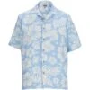 Edwards Tropical Hibiscus Two-Color Camp Shirt