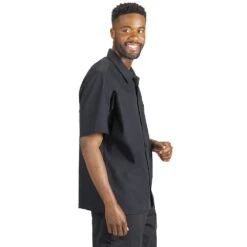 Edwards Button Front Short Sleeve Mesh Back Cook Shirt -Portwest Shop ED1305@3