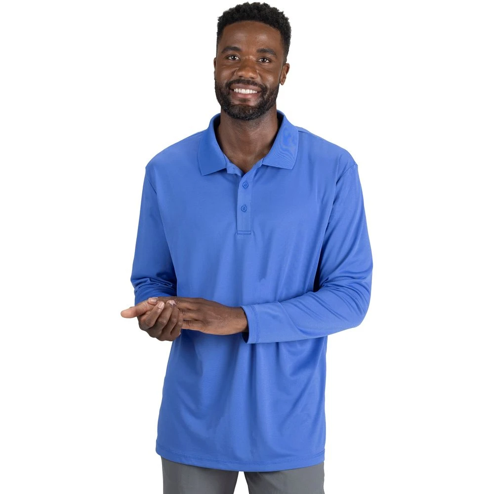 Edwards Unisex Mini Pique Snag Proof Long Sleeve Polo 1 Edwards Unisex Mini Pique Snag Proof Long Sleeve Polo