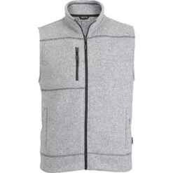 Edwards Men's Sweater Knit Fleece Vest With Pockets