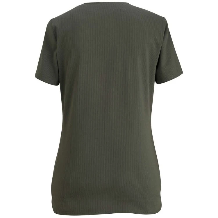 Edwards Ladies' Bengal Stripe Ultra-Stretch V-Neck Short Sleeve Service Tunic 2 Edwards Ladies' Bengal Stripe Ultra-Stretch V-Neck Short Sleeve Service Tunic - Image 2