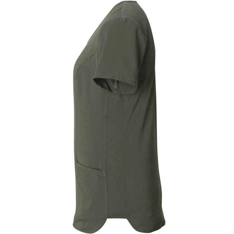 Edwards Ladies' Bengal Stripe Ultra-Stretch V-Neck Short Sleeve Service Tunic 3 Edwards Ladies' Bengal Stripe Ultra-Stretch V-Neck Short Sleeve Service Tunic - Image 3