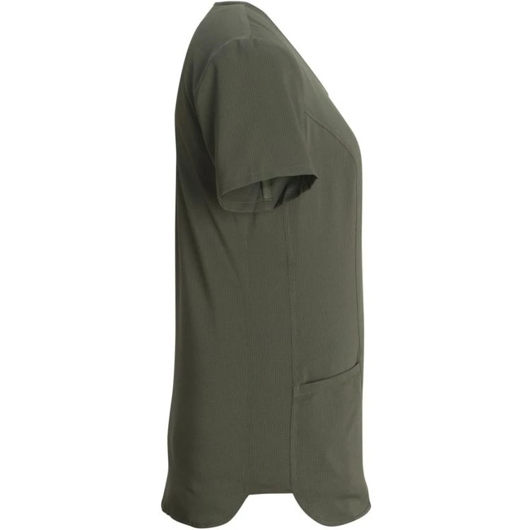 Edwards Ladies' Bengal Stripe Ultra-Stretch V-Neck Short Sleeve Service Tunic 4 Edwards Ladies' Bengal Stripe Ultra-Stretch V-Neck Short Sleeve Service Tunic - Image 4