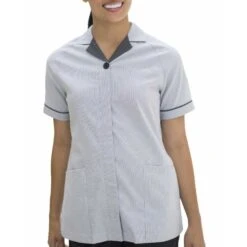 Edwards Ladies' Pincord Ultra-Stretch Short Sleeve Service Tunic 9 Edwards Ladies' Pincord Ultra-Stretch Short Sleeve Service Tunic -Portwest Shop ED7277@4