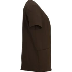 Edwards Ladies' Essential Soft-Stretch Scoop Neck Concealed Zipper Short Sleeve Tunic -Portwest Shop ED7284@3