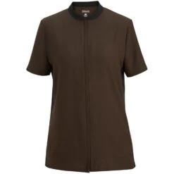 Edwards Ladies' Essential Soft-Stretch Concealed Zipper Short Sleeve Tunic