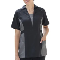 CLEARANCE Edwards Ladies' Premier V-Neck Pull-Over Short Sleeve Tunic -Portwest Shop ED7891@3