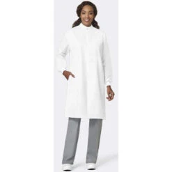 Fashion Seal Protective Coat - Snap Closure At Neck - Texture Shield® - Poly/Cotton Back - No Pockets