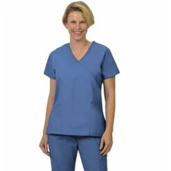 Fashion Seal Women's Mock Crossover Tunic - Fashion Poplin