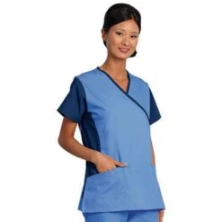 Fashion Seal Women's Crossover Side Flex Tunic - Fashion Poplin