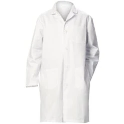 Fashion Seal Men's Heavyweight Sanforized Cotton Twill 41" Lab Coat - 3 Pocket / Side Pocket Slits
