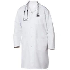 Fashion Seal Men's Heavyweight Twill 41" Lab Coat - 3 Pocket / Snap Front / Side Pocket Slits