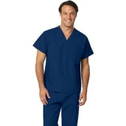 Fashion Seal Reversible Unisex V-Neck Scrub Shirt - Fashion Blend