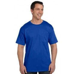 Hanes Beefy-T Tee Shirt With Pocket