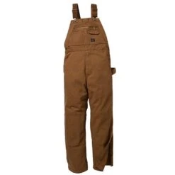 Key Premium Unlined Duck Bib Overall, Knee Zip