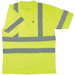 Key ANSI II Class 3 Hi-Visibility Waffle Knit Pocket T-Shirt, Short Sleeve