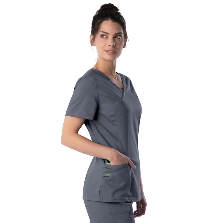 Landau Women's Modern Floflex Faux Surplice Tunic 2 Landau Women's Modern Floflex Faux Surplice Tunic - Image 2