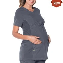 Landau Women's Modern ProFlex Maternity Crossover V-Neck Tunic