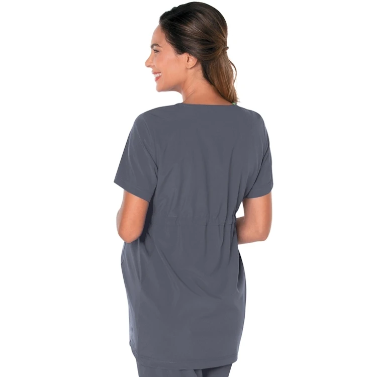 Landau Women's Modern ProFlex Maternity Crossover V-Neck Tunic 3 Landau Women's Modern ProFlex Maternity Crossover V-Neck Tunic - Image 3