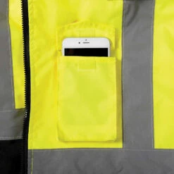 OccuNomix 2-IN-1 Black Bottom Quilted Bomber Jacket - Class 3 -Portwest Shop OCLUX350JB@3