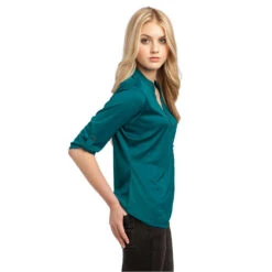 OGIO® Ladies' 3/4 Sleeve Crush Henley -Portwest Shop OGLOG111@2