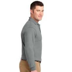 Port Authority® Silk Touch™ Long Sleeve Polo -Portwest Shop PAK500LS@2