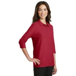 Port Authority® Ladies Silk Touch 3/4-Sleeve Polo -Portwest Shop PAL562@2