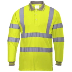 Portwest Hi-Vis Long Sleeve Polo Shirt