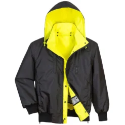 Portwest Hi-Vis Reversible Bomber Jacket -Portwest Shop PWUH449@3