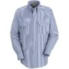 Red Kap Men's Striped Long Sleeve Dress Uniform