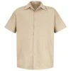 Red Kap Men's Specialized Pocketless Short Sleeve Work Shirt