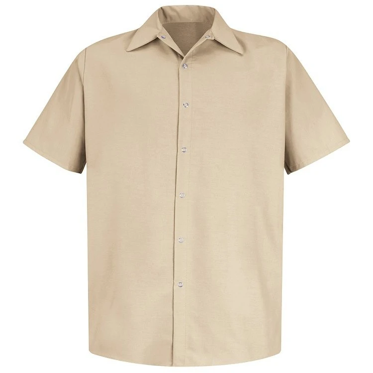 Red Kap Men's Specialized Pocketless Short Sleeve Work Shirt 1 Red Kap Men's Specialized Pocketless Short Sleeve Work Shirt