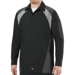 Red Kap Tri-Color Long Sleeve Shop Shirt