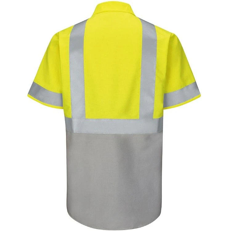 Red Kap Hi-Visibility Colorblock Class 2 Level 2 Short Sleeve Ripstop Work Shirt 2 Red Kap Hi-Visibility Colorblock Class 2 Level 2 Short Sleeve Ripstop Work Shirt - Image 2