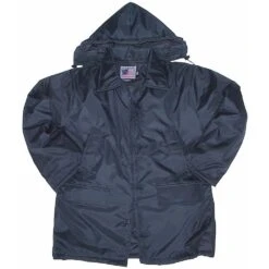 Snap 'n' Wear Nylon Parka With Zippered Gun Slits - Imported