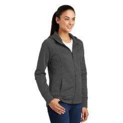 CLEARANCE Sport-Tek® Ladies' Rival Tech Fleece Full-Zip Hooded Jacket -Portwest Shop STLST295@3